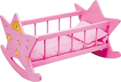Luxe Poppenbed - Poppenbedje Hout - Poppenhuis Meubels - Stevig