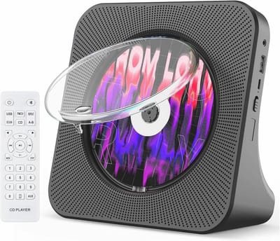 Draagbare CD Speler met Bluetooth en Stereo Speakers, CD Speler met FM Radio, AUX, USB en Afstandsbediening