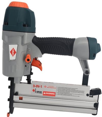 Pneumatische Combi Tacker 3-in-1 minibrads en brads 20 t/m 50 mm en nieten Type 90 10 t/m 40 mm inclusief accessoires