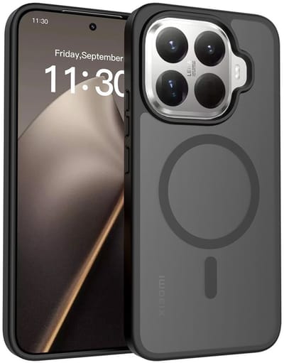 Coverup Hoesje - Geschikt voor Xiaomi 15T Pro Hoesje - Coverup Mat Transparante Back Cover - MagSafe Compatible - Zwart