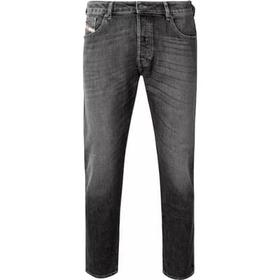 Diesel D-Luster vervaagde zwarte jeans