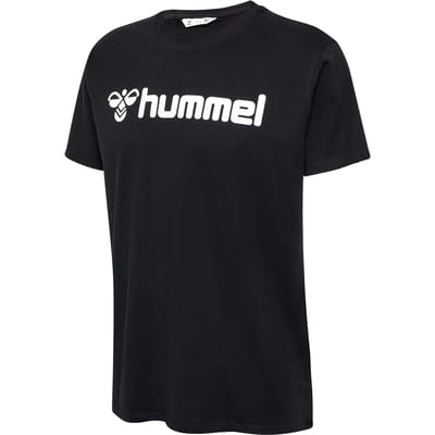 hummel Mannen T-Shirt Normale Pasvorm Stretch Ronde Hals Logo Sport Shirt