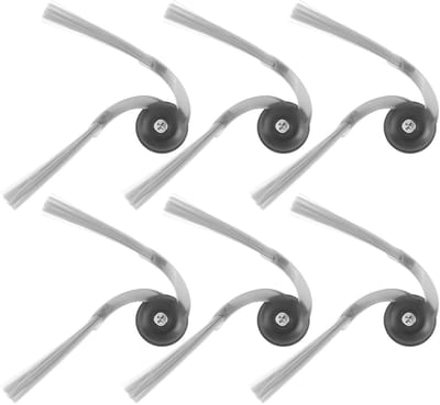Dailygoods- Zijborstels 6 Stuks - Robotstofzuiger Accessoires - Geschikt voor Roborock Q10S5/Q7M5/Q7L5 - FlexiArm Arc Anti-Tangle Design - Optimale Vloerbedekking - Hoogwaardige Reserveonderdelen - Robotborstel