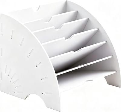 Documentenrek Verticaal - Papier Organizer - Bureau Opruimen - 30 Vakken A3 - 44.5 x 39.5 cm - Wit