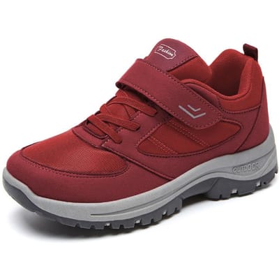 Nieuwe Dames Sportschoenen met Klittenband voor Middelbare en Oudere Leeftijd 40 brown