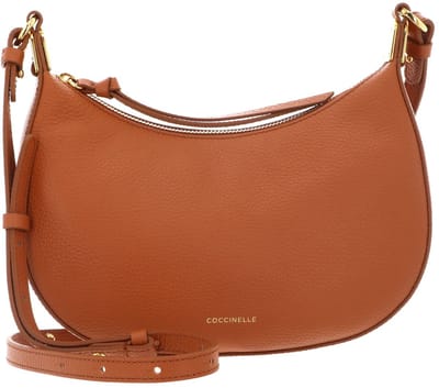 COCCINELLE Leren schoudertas Fujiko Mini Bag Crab Lichtbruin