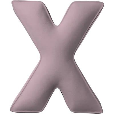 Kussen letter x Yellow Tipi Posh Velvet