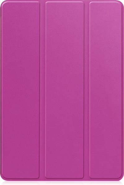 Hoesje - Geschikt voor Samsung Galaxy Tab S9 FE Plus - Dun & Stevig - Trifold Bookcase - Hard Cover Case - Met Uitsparing Geschikt voor S Pen - Hardcover Book - Tablet Hoes - Paars