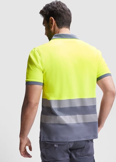 Roly Poloshirt Atrio Shortsleeve RY9318 - Garden Green 52/Fluor Yellow 221 - 3XL