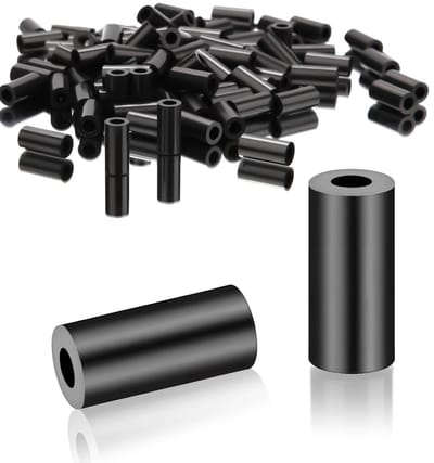 Pack van 100 ronde nylon afstandhouders en wassers M3-7 x 12 mm voor wandisolatie en constructie toepassingen