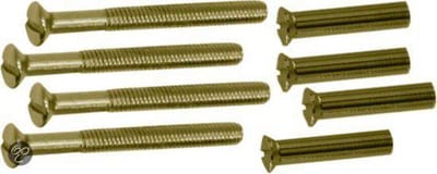 Qlinq Messing Patentbout - 4 x 38 mm