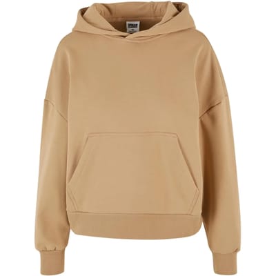 Urban Classics Ladies Cozy Oversized Hoody Trui met capuchon bruin M