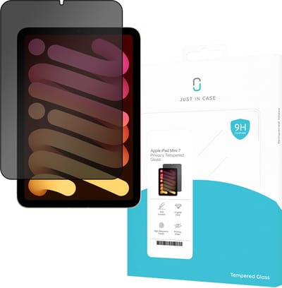 Just in Case privacy Screenprotector geschikt voor iPad Mini 7 (2024) - Anti Spy Screenprotector