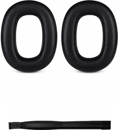 Set Oorkussens voor Bowers & Wilkins Koptelefoon - PX8 / PX7 S2 / PX7 S2e Oorkussen - PX8 / PX7 S2 / PX7 S2e - Kunstleer met Traagschuim - Zwart
