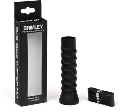 Brimley VibraGuard PRO Padel Basisgrip V2 - Padelgrip - Verbetert grip & controle - Vermindert vibraties - Voorkomt blessures - Inclusief overgrip
