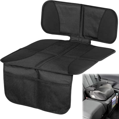 Autostoelbeschermer - Autostoelhoes - Autostoel Beschermer Antislip - Zwart - 43cm × 47cm