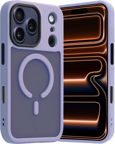 Hoes - Geschikt voor iPhone 17 Pro / 18 Pro - Magsafe Compatible - Sterk & Shockproof - Back Cover - Shock Proof Case - Telefoon Hoesje Shockproof - Lila