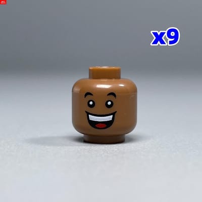 MIJN EIGEN CREATIE Blokken Bruinachtig bruine uitdrukking Zwarte Vrouw Man 4cm Figuur Gezicht Toevoegingen Gemonteerd Bouwblokken Speelgoed Kinderen Plastic Pop