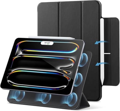 ESR Rebound Magnetic Hoes Geschikt voor iPad Pro 13 (2024/2025) - Magnetische Book Case - Standaard - Sleep/Wake Functie - Zwart