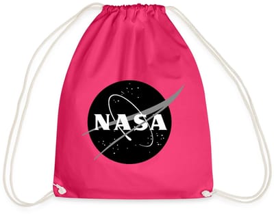 NASA zwart-wit klassiek logo Gymtas