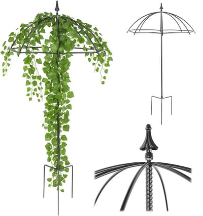Rozenboog van gepoedercoat staal voor klimplanten - Tuindecoratie en schermdesign