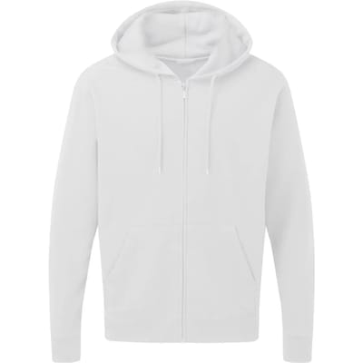 Hooded Full Zip Hoodie Heren SG Collectie Wit Maat XXL