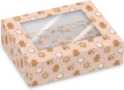 Simply Making Cupcake Doos 6 Peperkoek pk/2