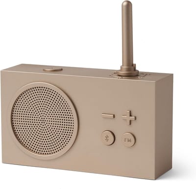 Draagbare Luidspreker - Bluetooth Radio - Muziek Luisteren - Spatwaterdicht Ontwerp - 10x10x10 cm - Goud