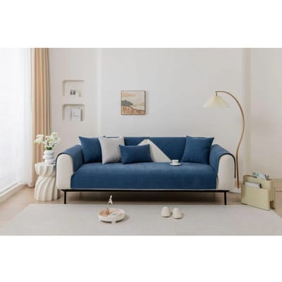 Nieuwe Katoen Linnen Eenvoud Bankhoes Effen Kleur Vier Seizoenen Universele Bankhoes Antislip Home Bank Kussenhoezen Stof 70x70cm 1pcs