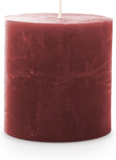 Kaars rustiek 70/70 mm bordeaux Spaas