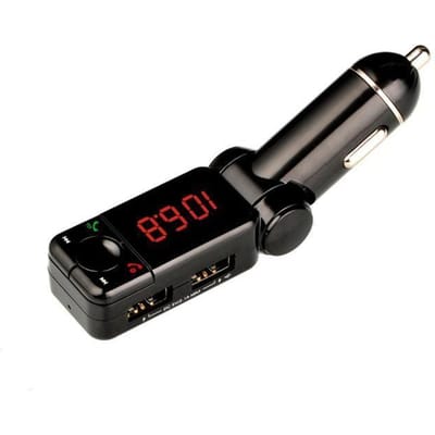 FOXNOVO Auto MP3-speler - USB-oplaadpoort - AUX-IN - Bluetooth - Zwart