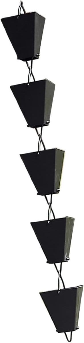 Regenketting Tuin - Waterafvoer Ketting - Regenwater Opvang - Trapezium Vorm - 100 cm Lengte