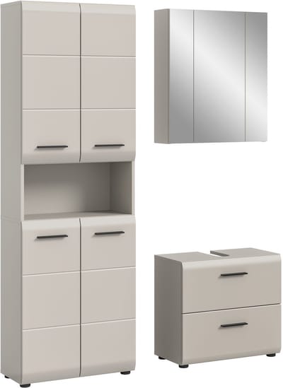 Badcombinatie Kasjmier - Moderne Badkast Met Wastafel - 135x185 cm