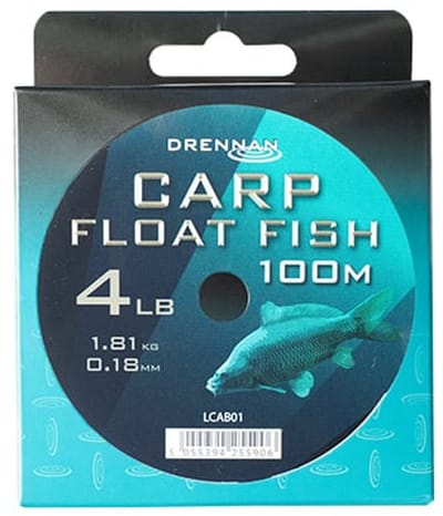 Drennan Carp Float Fish 100m – Soepele Monofilament Lijn voor Dobbervisserij - Maat : 6lb