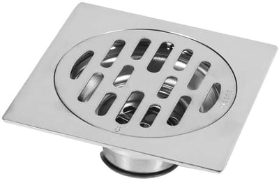Dailygoods- Afvoerafdekking 15cm - Roestvrij Staal - Vierkant - Anti-geur - Afvoerputje Douche - Afvoerputje Buiten - Gemakkelijk te reinigen