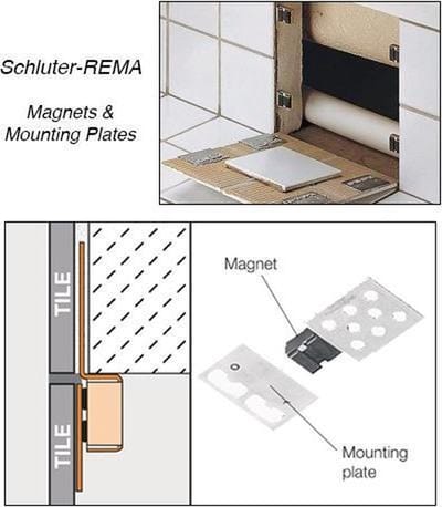 Schlüter REMA tegel magneetsysteem voor inspectieluik