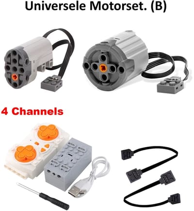 brickparts.nl - Universele Motorset (B) -voor Cada - Mould king - Lego - Reobrix - En de rest van de merken?