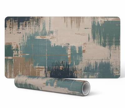 Bureauonderlegger met afbeelding voor thuis en op kantoor, abstracte textuur, 90x45 cm