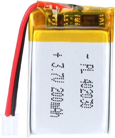 Lithium Polymer 3.7V 180mAh Oplaadbare Batterij met 2P-PH Aansluiting en 2 mm Rastermaat voor Elektronische Toepassingen
