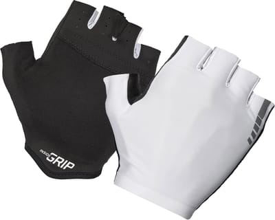 GripGrab - Aerolite InsideGrip Korte Vinger Zomer Race Fietshandschoenen zonder Padding - Wit - Unisex - Maat XXL