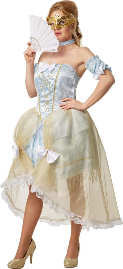 dressforfun - Vrouwenkostuum in sexy barokstijl M - verkleedkleding kostuum halloween verkleden feestkleding carnavalskleding carnaval feestkledij partykleding - 301894