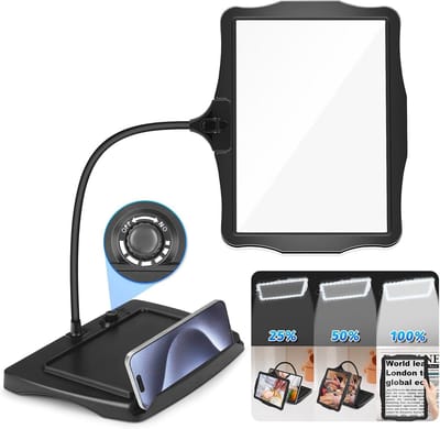 Vergrootglas met licht - Vergrootlamp bureaulamp - Nauwkeurig werk - Instelbare helderheid - 10x vergroting - Wit