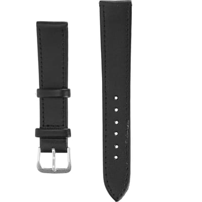 Pin Gesp Horlogeband PU Leer Universeel Vervangend Horlogeband Deel Accessoire 18mm / 0.71in black