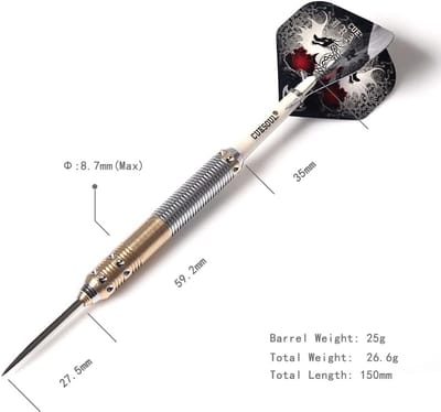Dragon Series Darts 25 gram Stalen Punt met Luxe PU-Darts