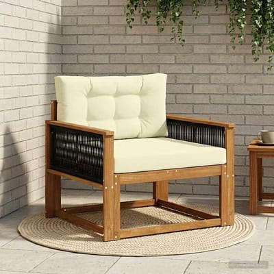 vidaXL - Buiten - Midden - Sofa - Massief - Acacia - Hout - Naturel