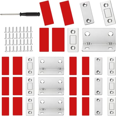 Set van 8 Magnetische Deursluiters voor Kasten en Lades - Ultra-Dunne Zelfklevende Magneten voor Meubels, Keukenkasten en Schuifdeuren