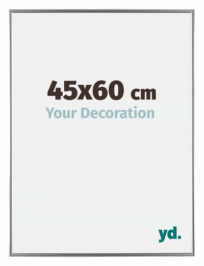 Your Decoration - Fotolijst 45x60 cm - Kunststof - Zilver Hoogglans - Evry