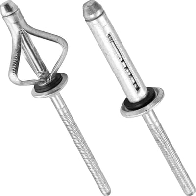 Aluminium Blindklinknagels - Expansie Klinknagels - Zachte Materialen Bevestigen - Groter Steunoppervlak - 6.4x26mm 50 Stuks - Zilver