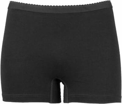 2-pack Panty softly - Dames short - Vrouwen onderbroek - ondergoed - katoen - Badstof kruisje - Zwart / M