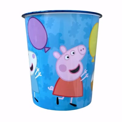 Prullenbak Peppa pig - Prullenmand voor Kinderkamer - Afvalemmer - kunststof prullenbak